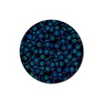 Background Abstract Textile Design Rubber Coaster (Round)  Front