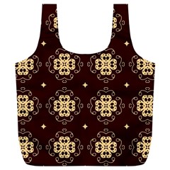 Seamless Ornament Symmetry Lines Full Print Recycle Bag (xl) by Pakrebo