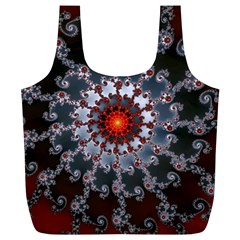 Fractal Rendering Spiral Helix Full Print Recycle Bag (xl) by Pakrebo