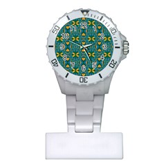 Seamless Wallpaper Pattern Art Pattern Plastic Nurses Watch by Pakrebo
