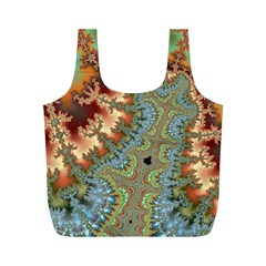 Fractal Rendering Pattern Abstract Full Print Recycle Bag (m) by Pakrebo