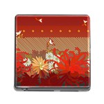 Abstract Flower Memory Card Reader (Square 5 Slot) Front