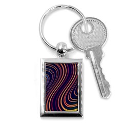 Fractal Mathematics Generated Key Chain (rectangle) by Bajindul