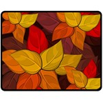Flower Background Flower Design Fleece Blanket (Medium)  60 x50  Blanket Front