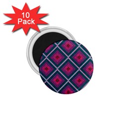 Purple Textile And Fabric Pattern 1 75  Magnets (10 Pack)  by Pakrebo