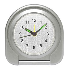 Binary Background Travel Alarm Clock by Bajindul