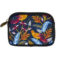Colorful Birds In Nature Digital Camera Leather Case by Sobalvarro