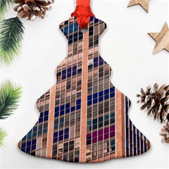 Low Angle Photography Of Beige And Blue Building Christmas Tree Ornament (two Sides) by Pakrebo