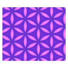 Purple Double Sided Flano Blanket (small)  by HermanTelo