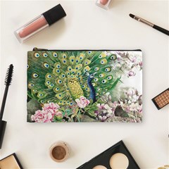 Peafowl Peacock Feather Beautiful Cosmetic Bag (medium) by Sudhe