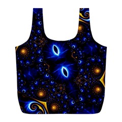 Fun Photo Amazing Art Kaleidoscope Mosaic Full Print Recycle Bag (l) by Wegoenart