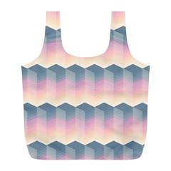 Seamless Pattern Background Block Full Print Recycle Bag (l) by Simbadda