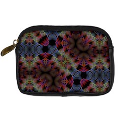 Animated Ornament Background Fractal Art Digital Camera Leather Case by Simbadda