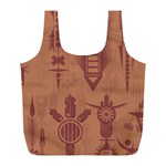 Background Non Seamless Pattern Full Print Recycle Bag (L) Front