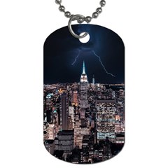 Architecture Buildings City Dog Tag (one Side) by Simbadda