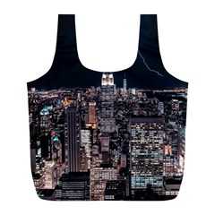 Architecture Buildings City Full Print Recycle Bag (l) by Simbadda