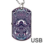Fractal Art Artwork Design Dog Tag USB Flash (Two Sides) Front