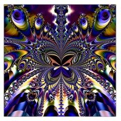 Abstract Art Artwork Fractal Design Art Pattern Large Satin Scarf (square) by Pakrebo