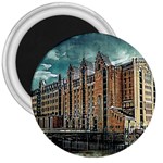 Architecture City Building Travel 3  Magnets Front