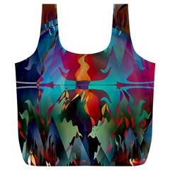 Background Sci Fi Fantasy Colorful Full Print Recycle Bag (xl) by Wegoenart