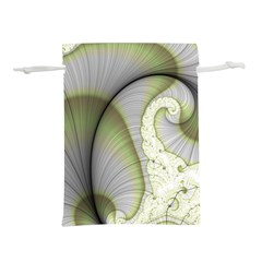 Graphic Fractal Eddy Curlicue Leaf Lightweight Drawstring Pouch (m) by Pakrebo