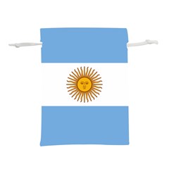 Argentina Flag Lightweight Drawstring Pouch (l) by FlagGallery