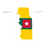 Togo Flag Map Geography Outline Lightweight Drawstring Pouch (L) Back