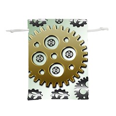 Gear Background Sprocket Lightweight Drawstring Pouch (s) by HermanTelo