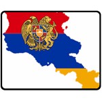 Borders Country Flag Geography Map Fleece Blanket (Medium)  60 x50  Blanket Front