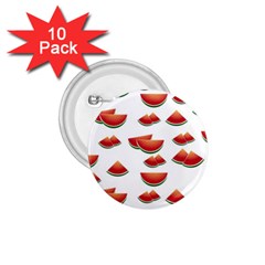 Summer Watermelon Pattern 1 75  Buttons (10 Pack) by Pakrebo