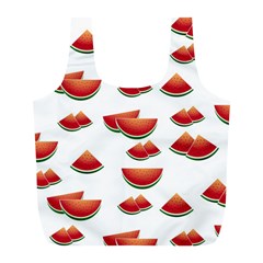 Summer Watermelon Pattern Full Print Recycle Bag (l) by Pakrebo