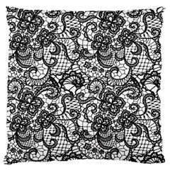 Encaje Large Flano Cushion Case (one Side) by Sobalvarro