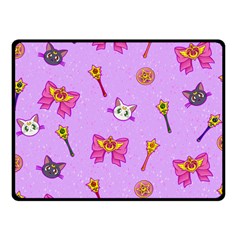 Moon Fleece Blanket (small) by Mezalola