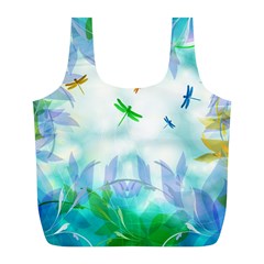 Scrapbooking Tropical Pattern Full Print Recycle Bag (l) by Simbadda