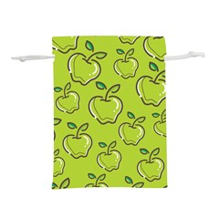 Fruit Apple Green Lightweight Drawstring Pouch (l) by HermanTelo