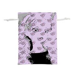 Wide Eyed Girl Lilac Lightweight Drawstring Pouch (m) by snowwhitegirl