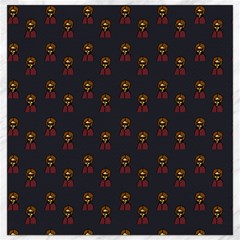 Nerdy 60s  Girl Pattern Grey Canvas 16  X 16  by snowwhitegirl