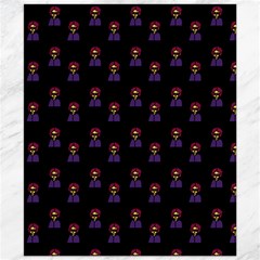 Nerdy 60s  Girl Pattern Black Canvas 20  X 24  by snowwhitegirl