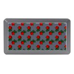 Red Roses Grey Memory Card Reader (Mini) Front
