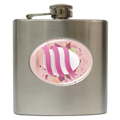 Easter Egg Colorful Spring Color Hip Flask (6 Oz) by Simbadda