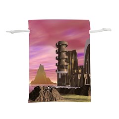Planet Rocks City Base Fiction Lightweight Drawstring Pouch (m) by Simbadda