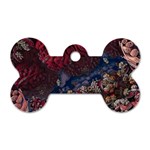 Fractals 3d Graphics Designs Dog Tag Bone (Two Sides) Front