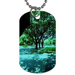 Hot Day In Dallas 5 Dog Tag (one Side) by bestdesignintheworld