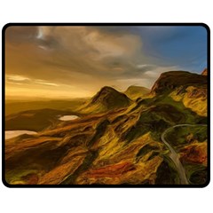 Painting Oil Painting Photo Painting Fleece Blanket (medium)  by Sudhe