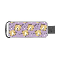 Corgi Pattern Portable Usb Flash (two Sides) by Sudhe