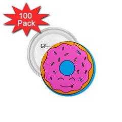 Donut Doughnut Dessert Clip Art 1 75  Buttons (100 Pack)  by Simbadda