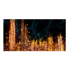 Architecture Buildings City Satin Shawl by Simbadda