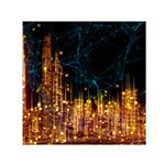 Architecture Buildings City Small Satin Scarf (Square) Front