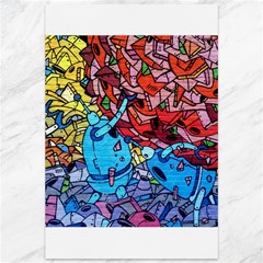 Graffiti Wall Mural Painting Arts Canvas 12  X 18  by Simbadda