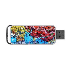 Graffiti Wall Mural Painting Arts Portable Usb Flash (one Side) by Simbadda
